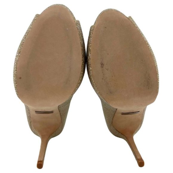 Badgley Mischka | Women's Ponderosa High Heels | Gold | Size 7.5 - Picture 5 of 5
